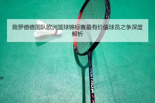 施罗德德国队欧洲篮球锦标赛最有价值球员之争深度解析